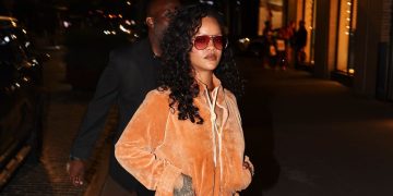 Rihanna vsadila na oranžovou teplákovku od Chloé