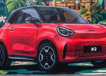 Smart odhaluje nový elektromobil #2 na nástěnných malbách
